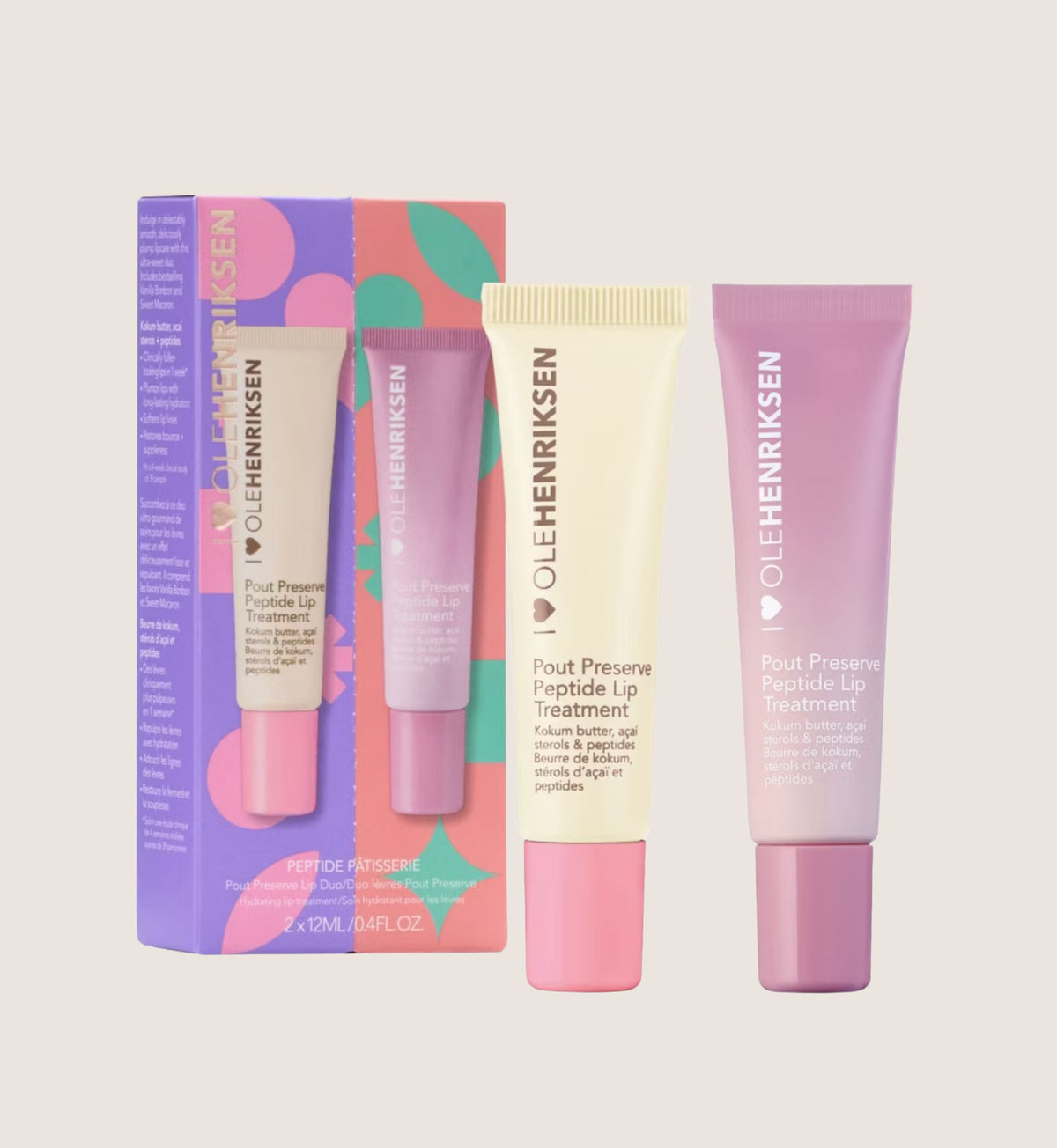 Ole Henriksen Peptide Pâtisserie Pout Preserve Lip Duo Beauty Gift Set For Her