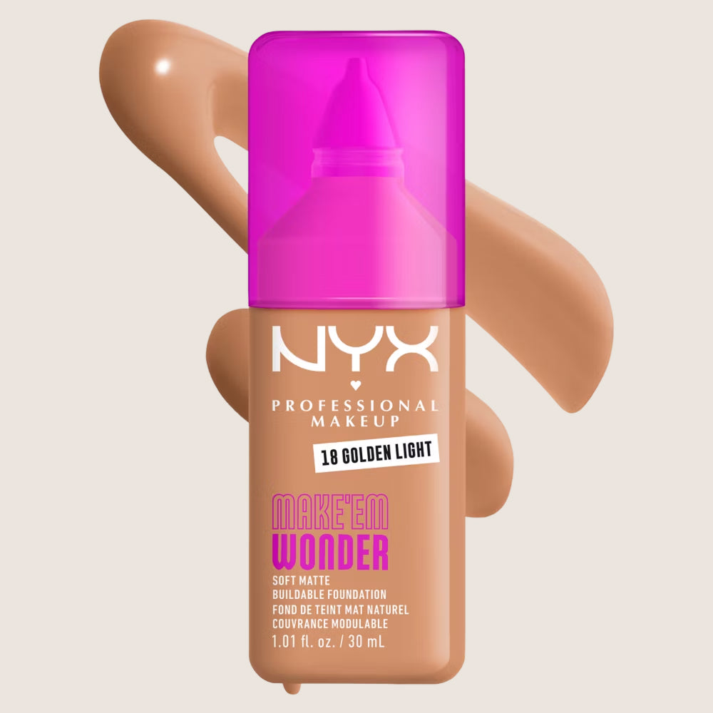 NYX Professional Makeup Make EM Wonder 24H Soft Matte Foundation 24-Hour Wear