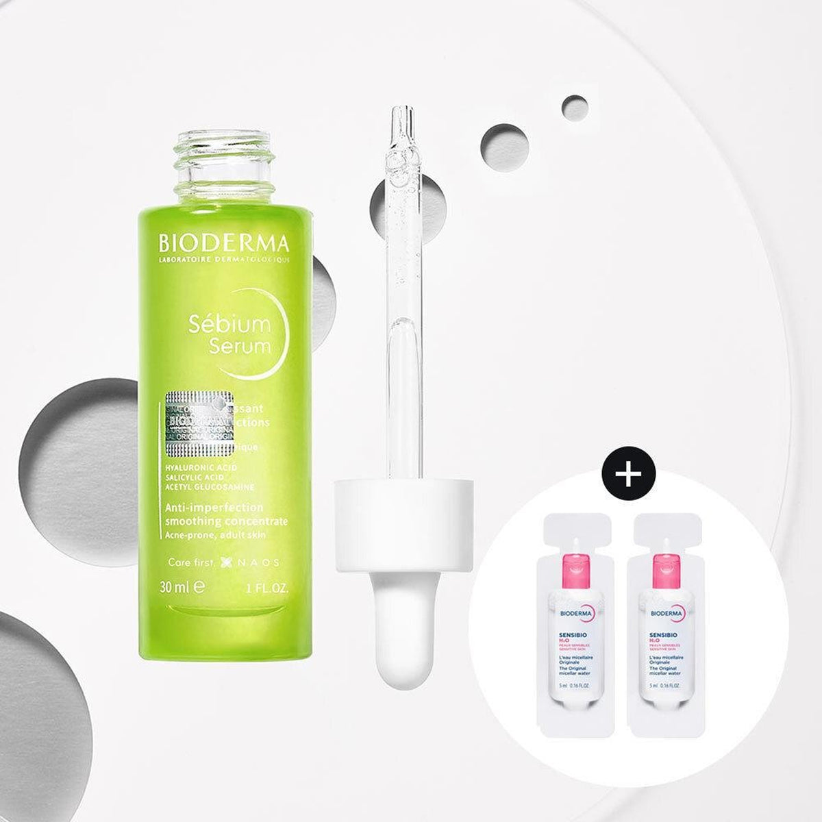 Bioderma Sebium Serum 30ml Set (+Sensibio H2O 5ml*2)