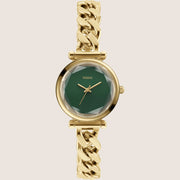 Fossil Carlie Gold Steel Green Dial Bracelet Watch ES5441