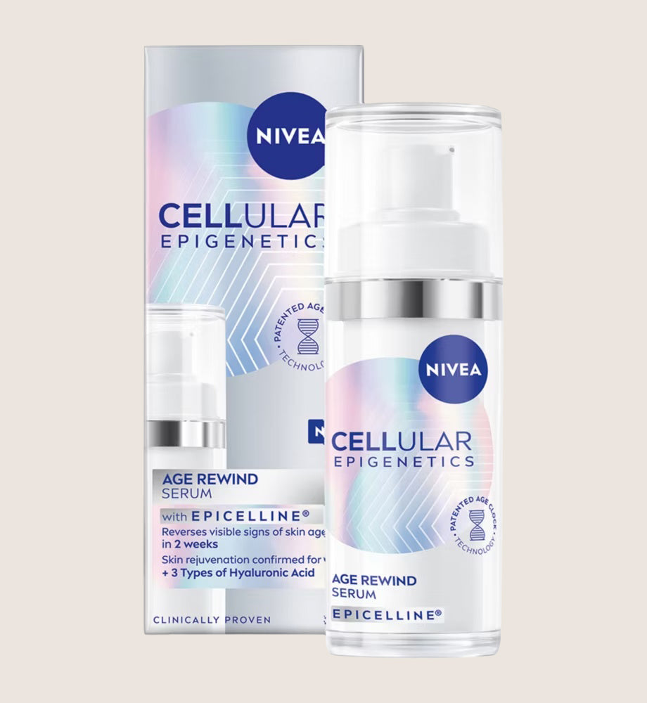 NIVEA Cellular Epigenetics Age Rewind Face Serum with Epicelline, 30ml