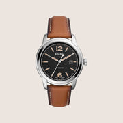 Fossil Mens Heritage Black Dial Automatic Watch ME3233