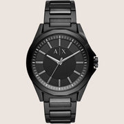 Armani Exchange Mens Dress Watch Black Stainless Steel Bracelet AX2620
