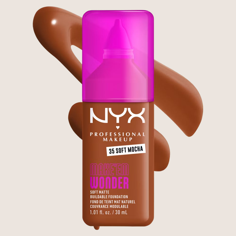 NYX Professional Makeup Make EM Wonder 24H Soft Matte Foundation 24-Hour Wear