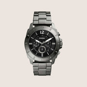 Fossil Mens Privateer Black Chronograph Cushion Watch BQ2817