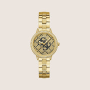 Guess Women's G Lace Watch Crystal-Set Gold Dial GW0944L2