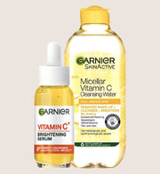 Garnier Vitamin C Cleanse & Treat Bundle Serum & Micellar Water Set