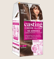 L'Oréal Paris Casting Crème Gloss 513 Iced Truffle, No Ammonia Semi Permanent Glossing Colour