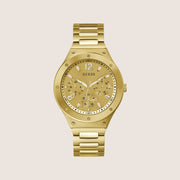 Guess Mens Scope Watch Gold Dial GW0454G2