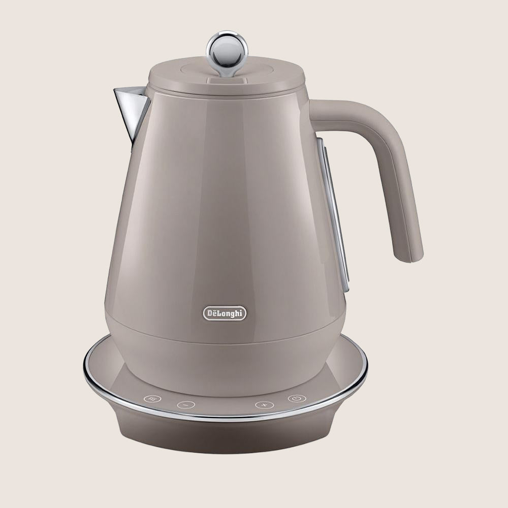 DELONGHI Eclettica Variable Temperature KBY3011.BG Jug Kettle 5 Temperature Settings 1.7L - Blissful Beige
