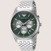 Emporio Armani Mens Classic Watch Silver Stainless Steel Bracelet AR11581
