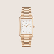 Daniel Wellington Women's Bound Rose Gold Steel White Dial Watch DW00100702