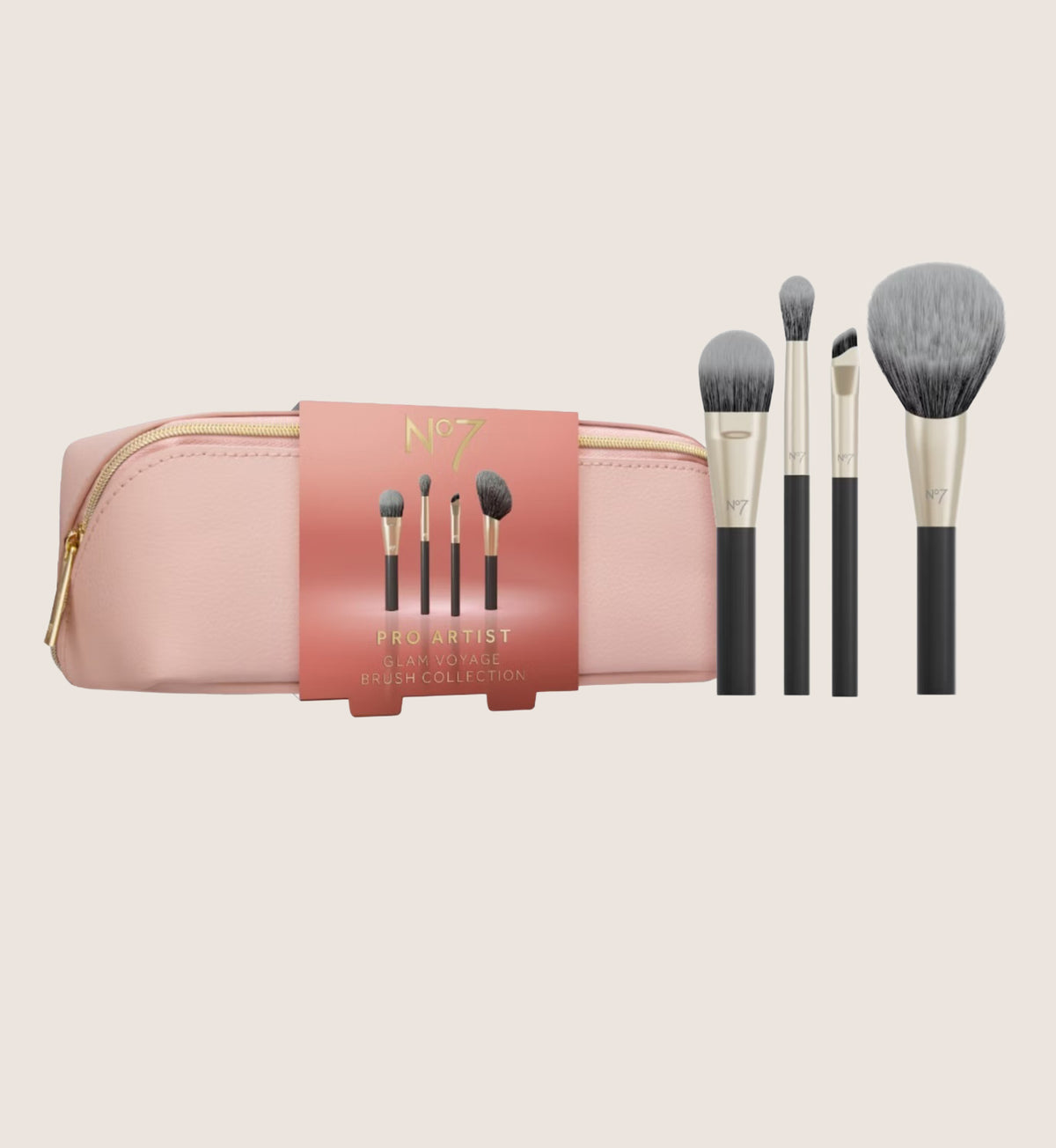 No7 Pro Artist Glam Voyage Brush Collection Beauty Gift Set For Her