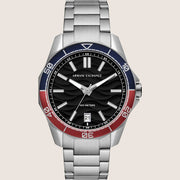 Armani Exchange Mens Dress Watch Silver Stainless Steel Bracelet AX1955