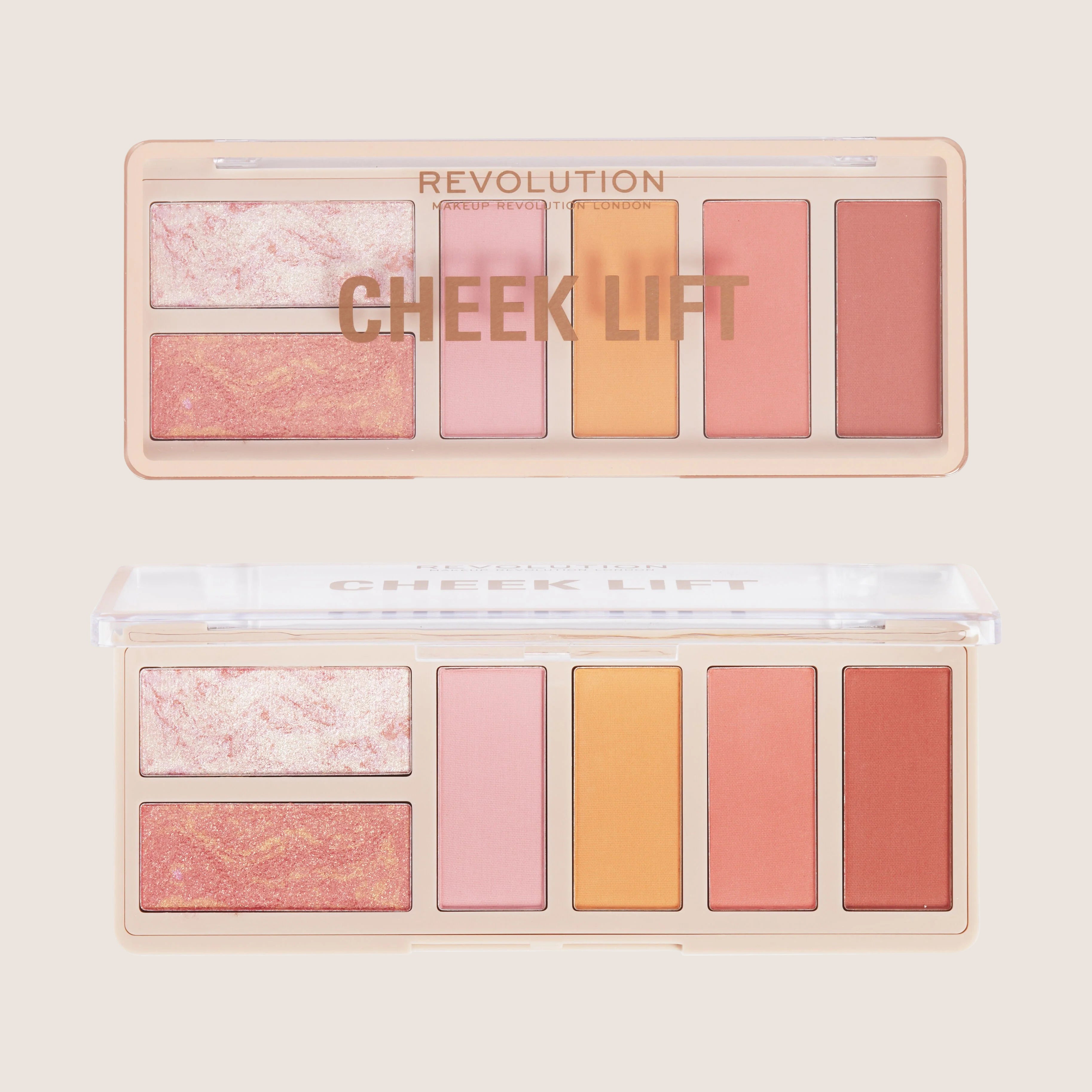 Revolution Cheek Lift Palette Pink Energy Premium Formula