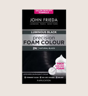 John Frieda Precision Foam Colour 2N Luminous Natural Black Color Care 130ml