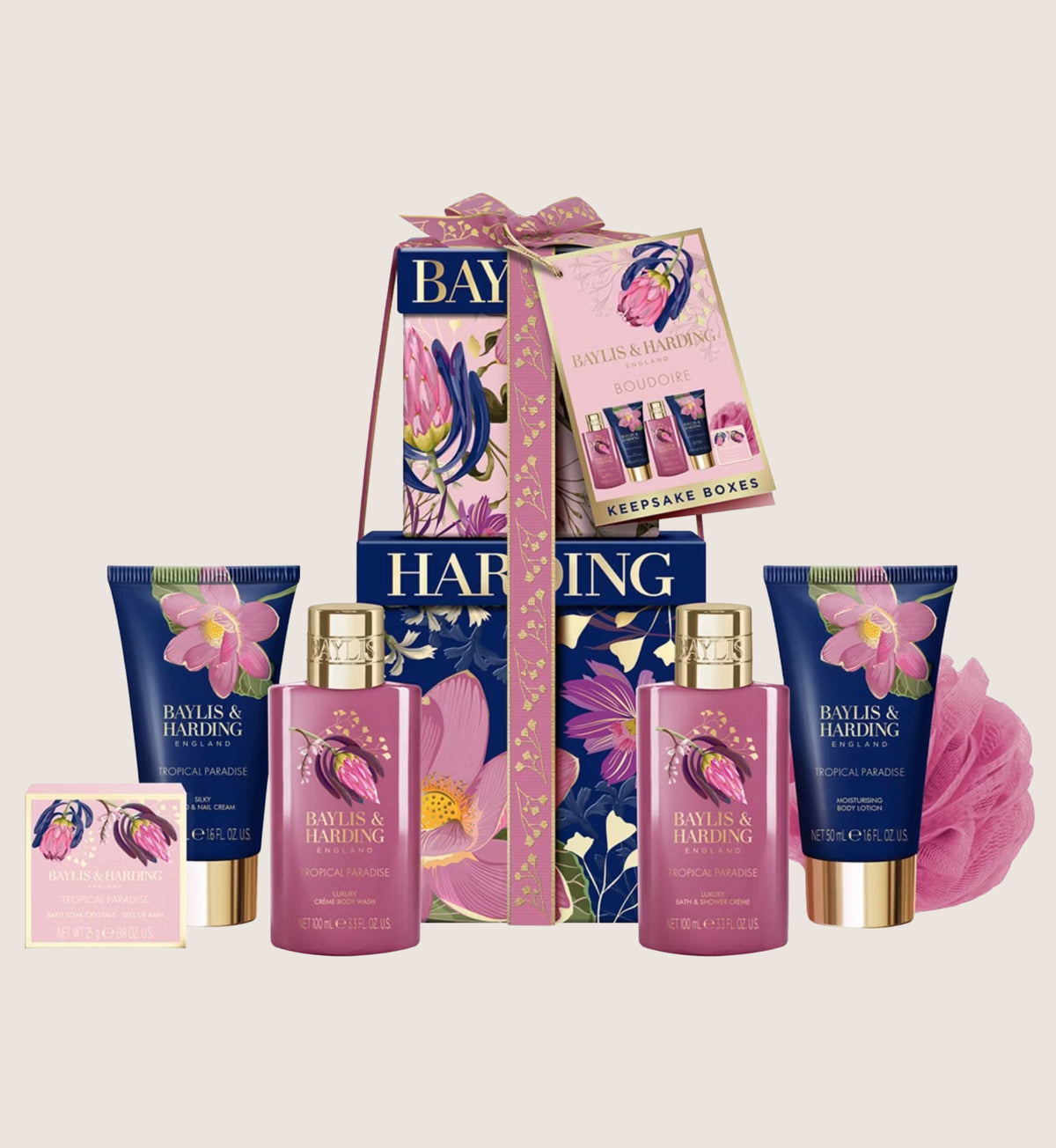 Baylis & Harding Boudoire Luxury Pamper Present Bath & Body Gift Set For Her
