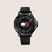 Tommy Hilfiger Men's Watch Black Dial Silicone Strap 1792032