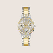 Guess Women's Moonlight Watch Crystal-Set Silver Dial GW0320L7