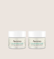 Aveeno Face Calm and Restore Oat Gel Moisturiser Duo Bundle Intense Hydration