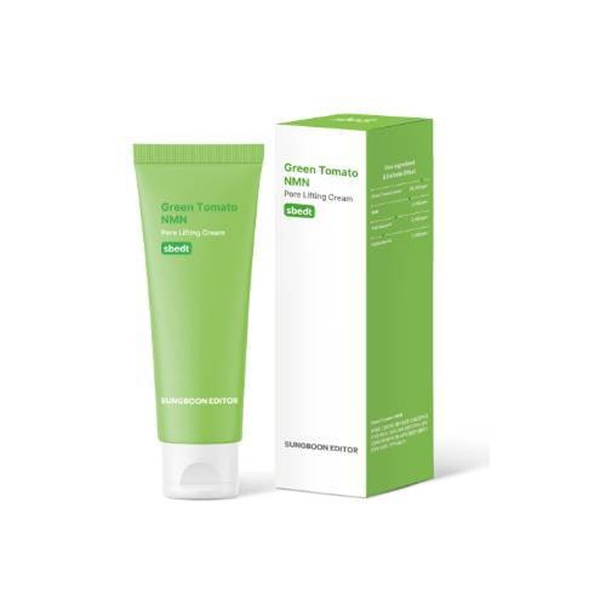 SUNGBOON EDITOR Green Tomato NMN Pore Lifting Cream 50ml