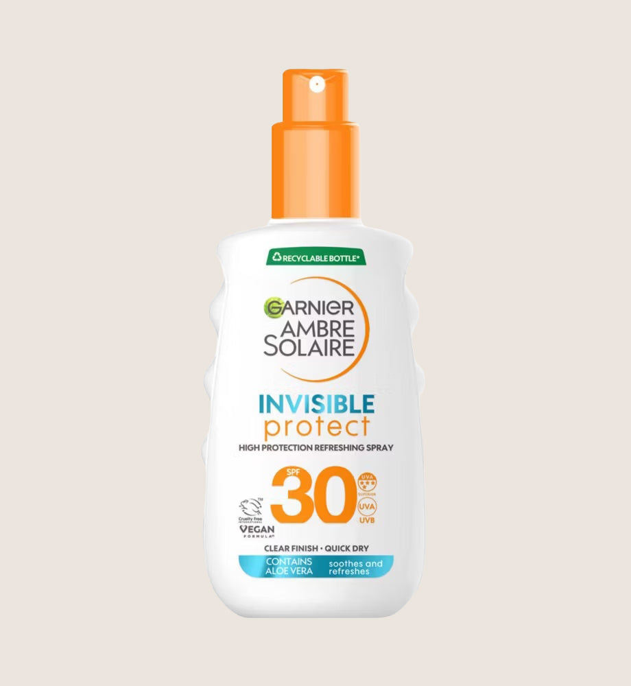 Garnier Ambre Solaire Invisible Protect SPF 30 Sun Cream Spray SPF30 150ml