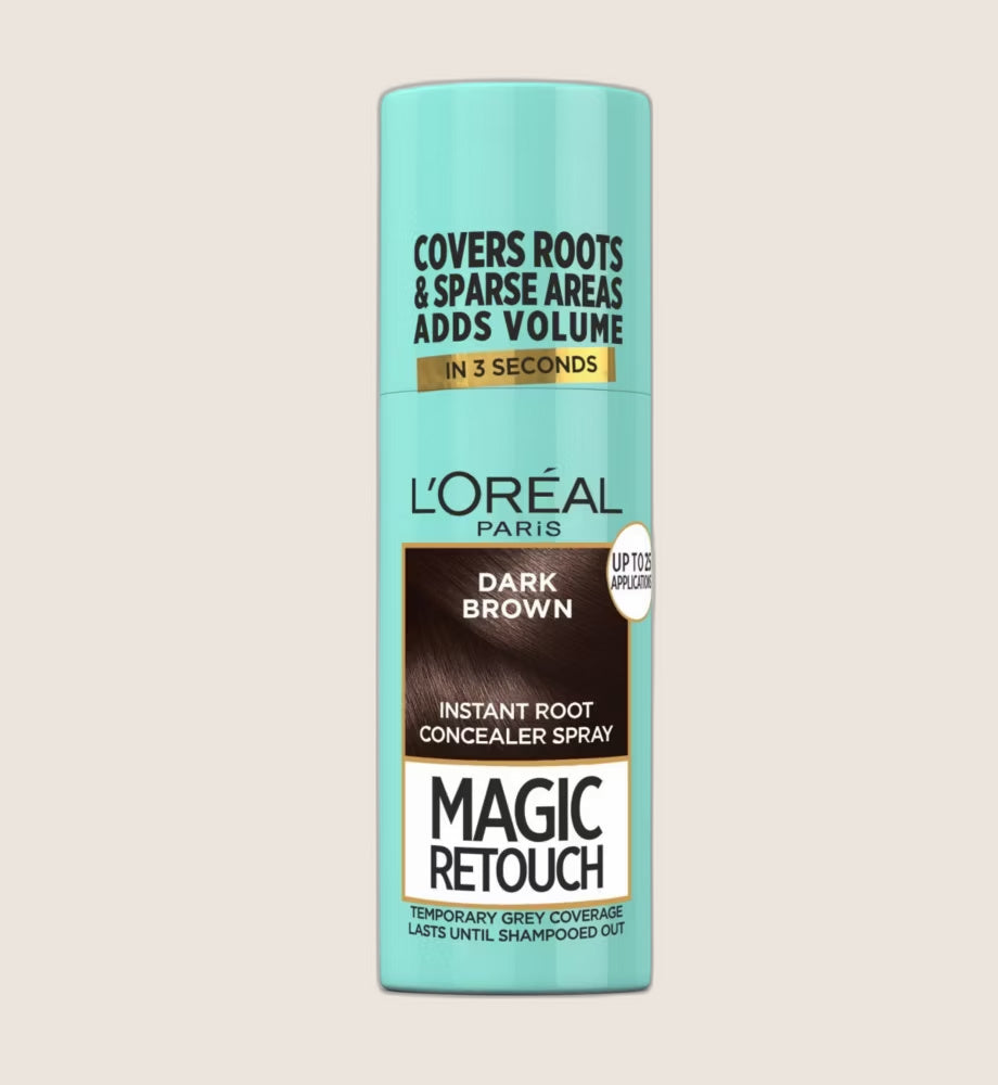 L'Oréal Paris Magic Retouch Dark Brown Root Touch Up, Temporary Instant Root Concealer Spray With Easy Application 75ml