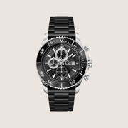 GC Men's Chronograph Black Dial Tachymeter Black Ceramic Bracelet Watch Z51005G9MF