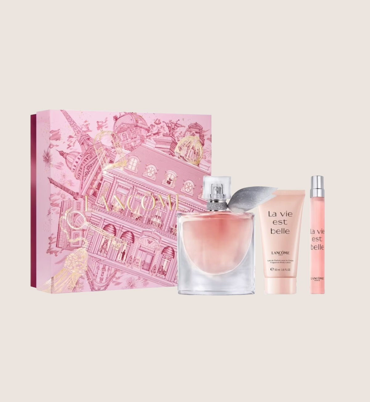 Lancôme La Vie Est Belle L'Original Eau De Parfum 50ml Body Care Travel Set Fragrance Gift Set For Her