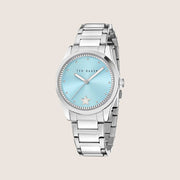 Ted Baker Ladies Coolly Silver Blue Crystal Bracelet Watch BKPCLF507