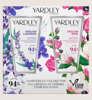 Yardley London English Lavender And English Rose Hand Cream Collection Bath & Body Gift Set For Her