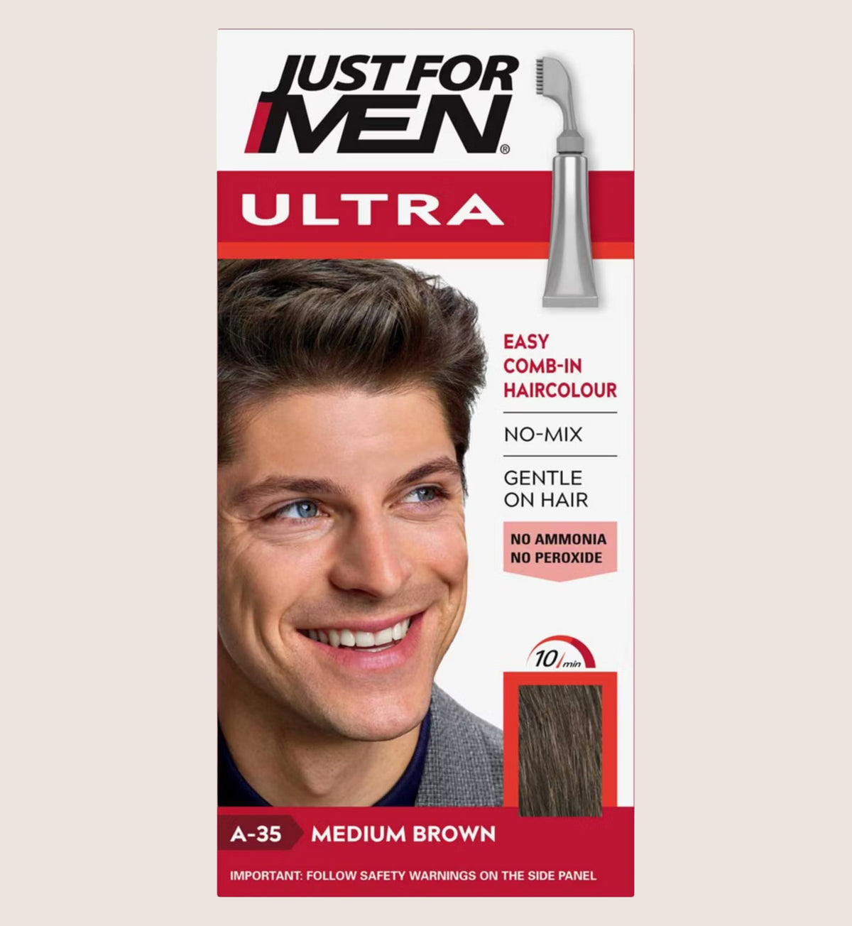 Just For Men Ultra Medium Brown A-35 Air-Activated Hair Colour 35g