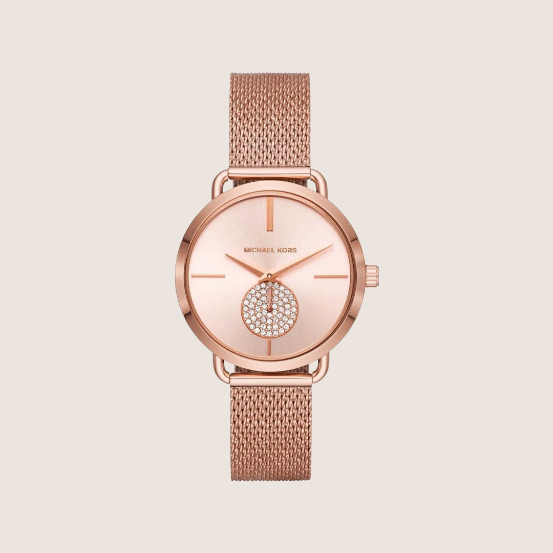 Michael Kors Women's Portia Rose Gold Dial Watch MK3845