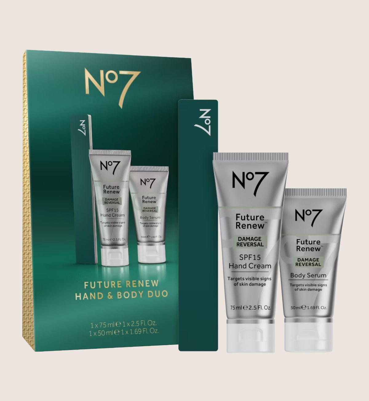 No7 Future Renew Hand & Body Duo Bath & Body Gift Set For Her