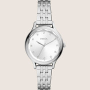 Fossil Laney Silver Steel Bracelet Watch BQ3861