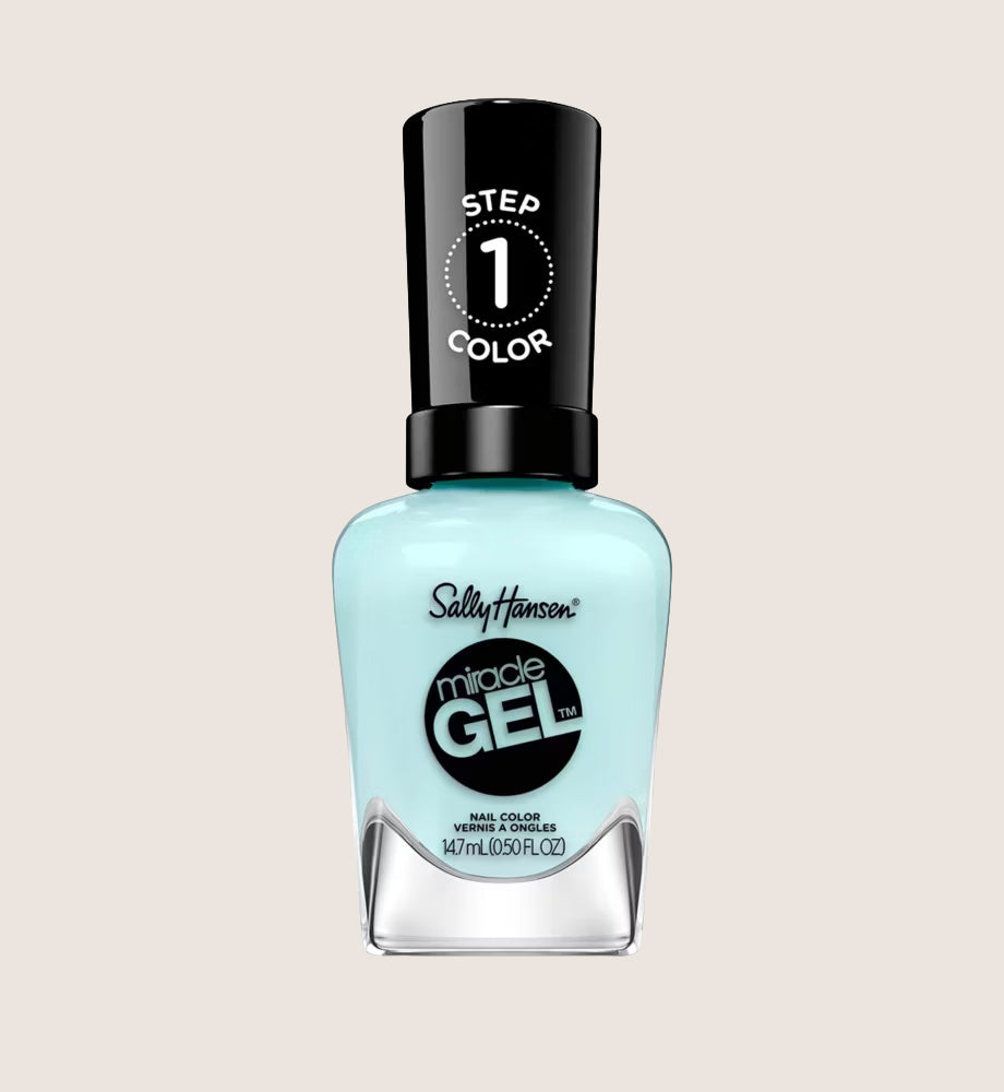 Sally Hansen Miracle Gel Nail Polish, Grand Cyan, 14.7ml