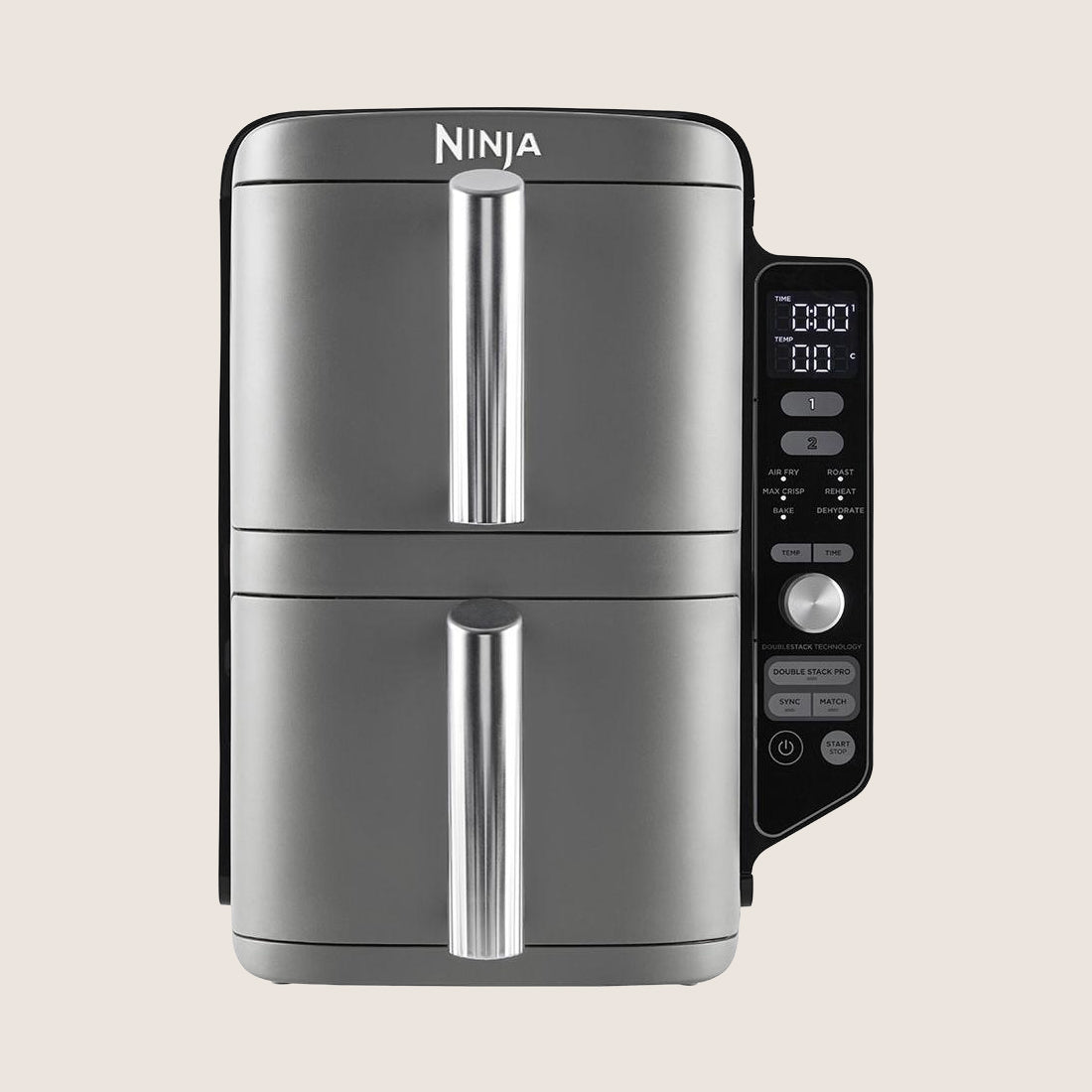 NINJA Double Stack XL SL400UK Air Fryer 4 Meals at Once 9.5L - Grey