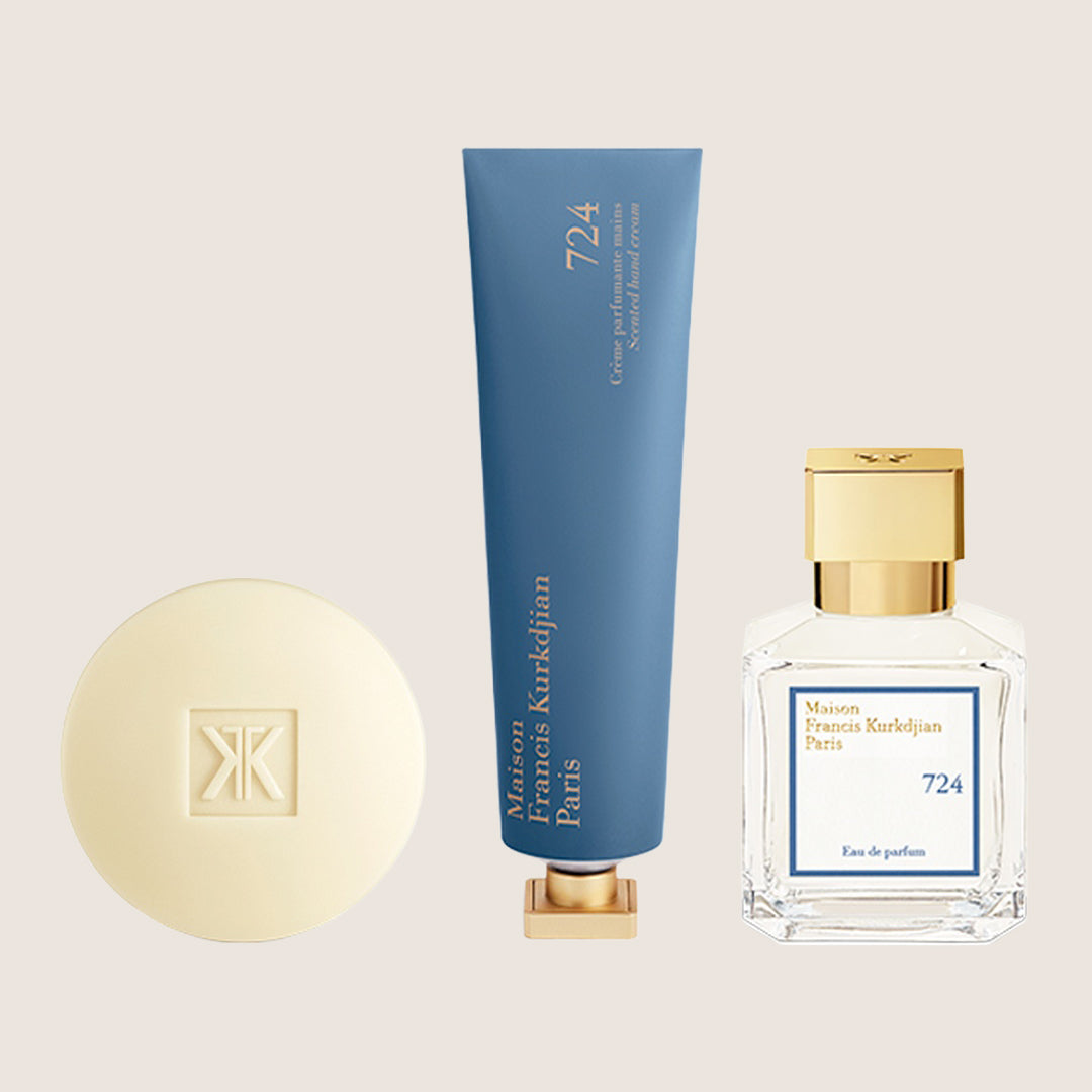 Maison Francis Kurkdjian Unisex 724 Scented Soap, Hand Cream and Eau de Parfum Complete Hand Ritual Trio Set
