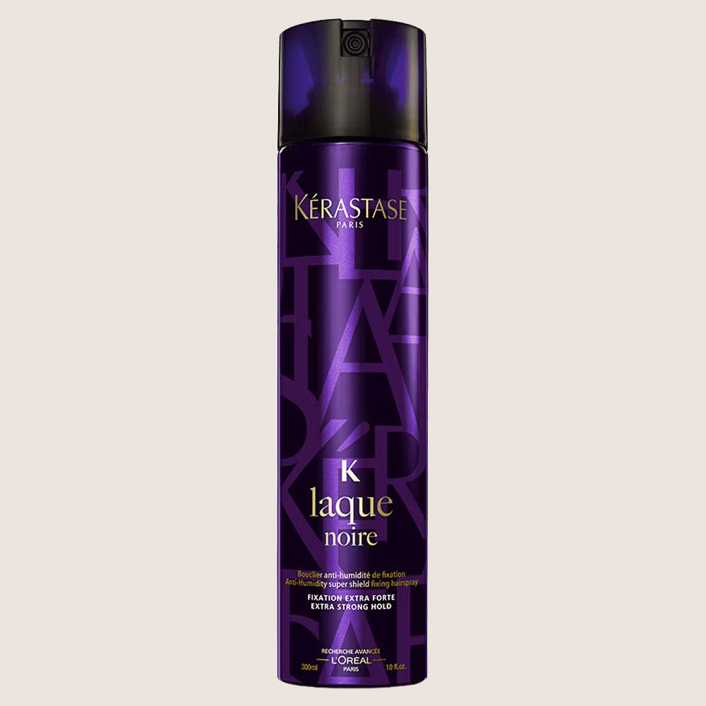 Kérastase Coiffage Couture, Extra-Strong Holding Hair Spray, For All Hair Types, Humidity Resistant, Laque Noire, Professional Care 300ml