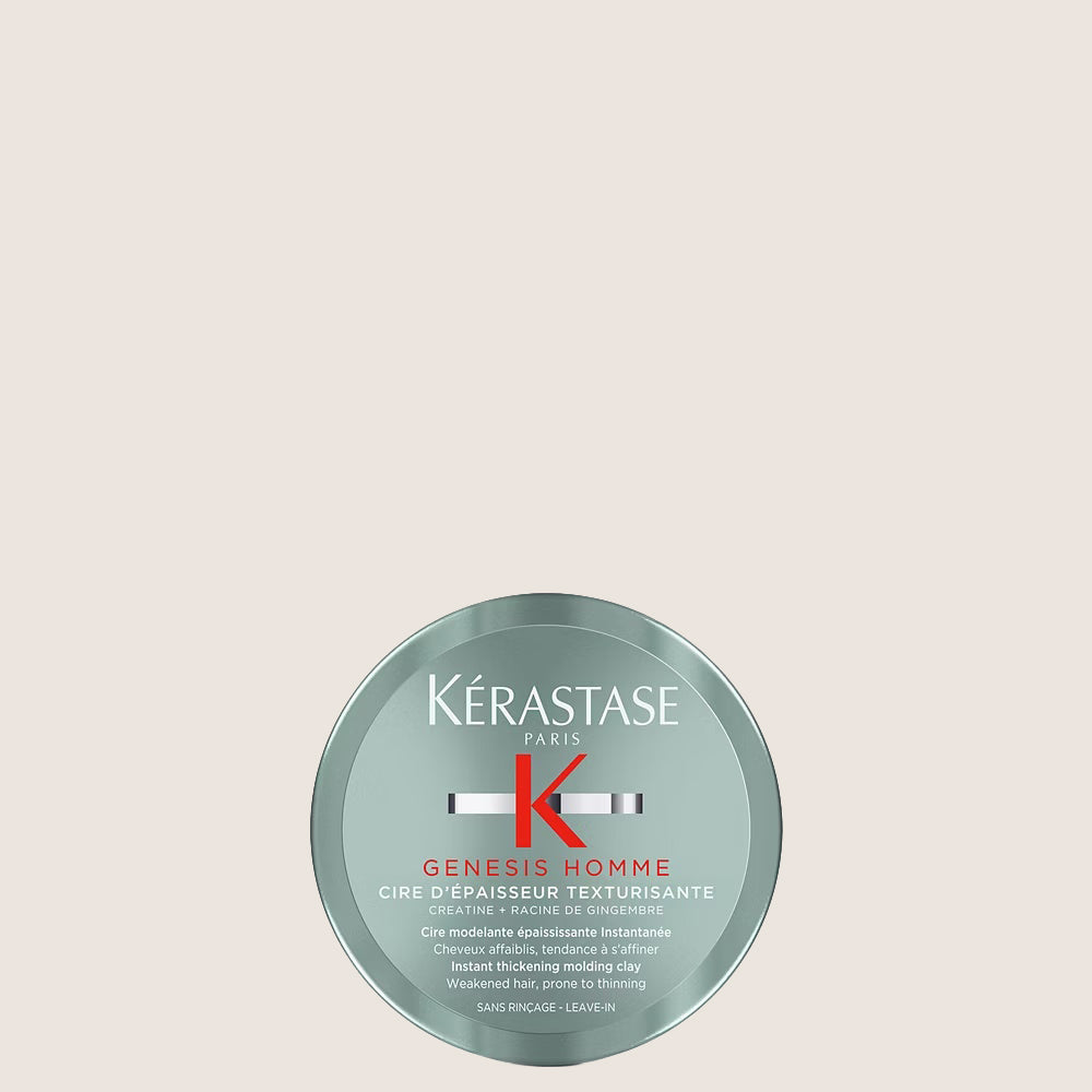 Kérastase Genesis Homme, Instant Thickening Moulding Men's Hair Clay, For Weakened & Thinning Hair, Professional Care 75ml