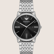 Emporio Armani Mens Watch Silver Stainless Steel Bracelet AR11600