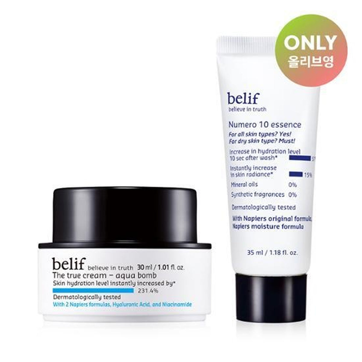 belif The True Cream Aqua Bomb 30mL Special Set