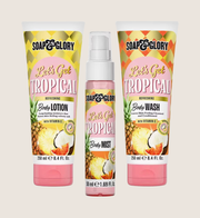 Soap & Glory Let's Get Tropical Wash, Lotion & Spritz Trio Gentle Cleanse