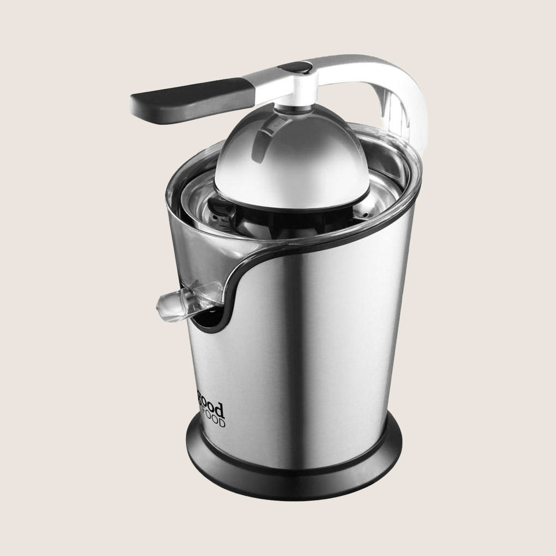 Good Food GF12016 Citrus Juicer 100W with 3 Accessories - Stainless Steel