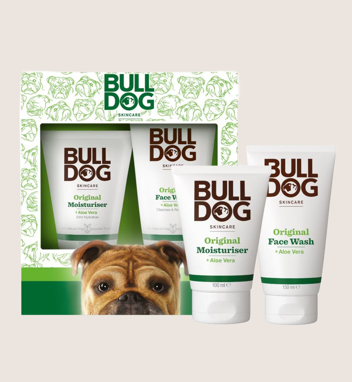 Bulldog Skincare Original Skincare Duo - Face Wash & Moisturiser Set