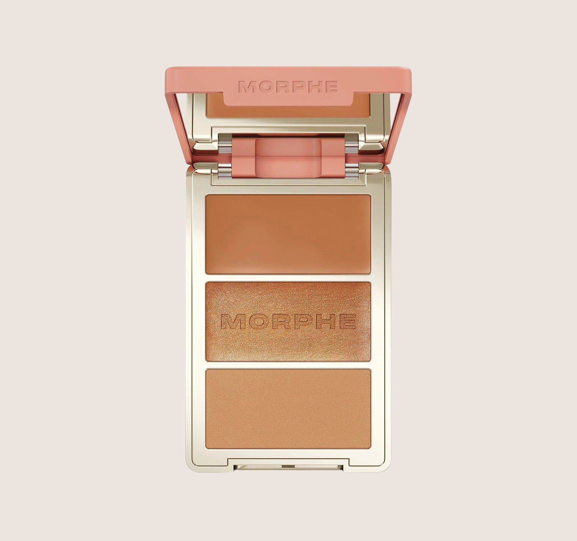 Morphe Cheek Thrills Trios + Dual-Ended Blush Brush Soft Glow