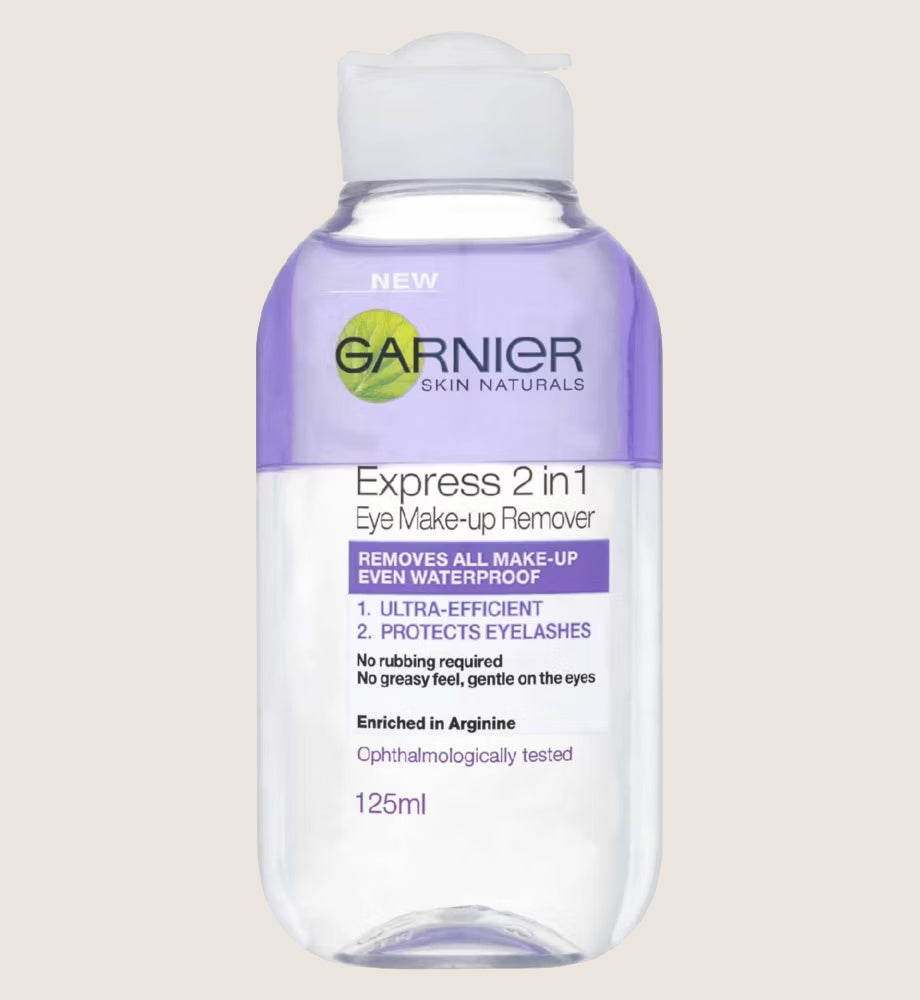 Garnier Skin Naturals 2in1 Eye Make Up Remover 125ml