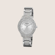 Guess Women's Shooting Star Watch Crystal-Set Silver Dial GW0746L1