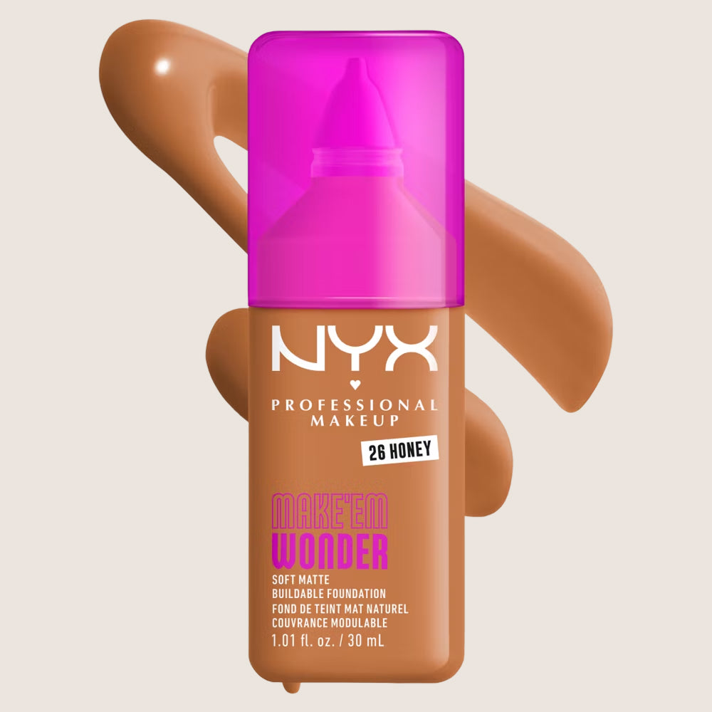 NYX Professional Makeup Make EM Wonder 24H Soft Matte Foundation 24-Hour Wear