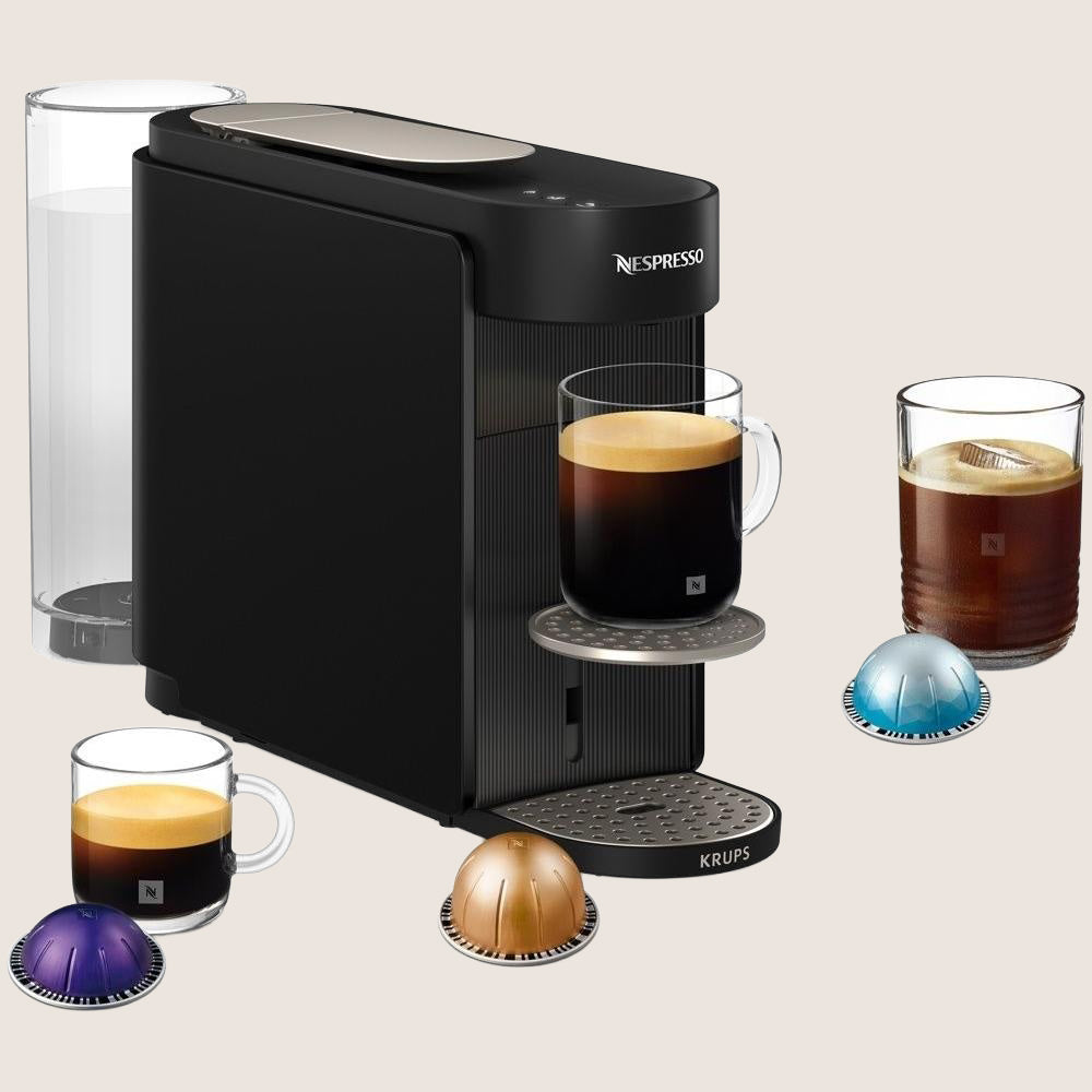 NESPRESSO by Krups Vertuo Up XN9408G0 Smart Coffee Machine Centrifusion 7 Cup Sizes 1.4L - Black